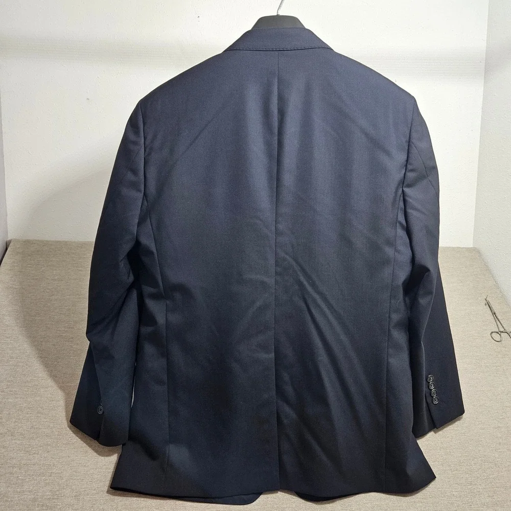 Brooks Brothers Blazer 42S Navy Blue 1818 Regent Wool Vitale Barberis Canonico